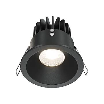 Maytoni Lampada Da Incasso Zoom 1 Luce GU10 Dimmerabile Nero Alluminio