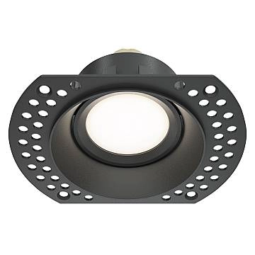 Maytoni Lampada da incasso Dot 1 luce GU10 nero alluminio