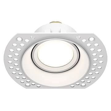 Maytoni Lampada da incasso Dot 1 luce GU10 bianco alluminio