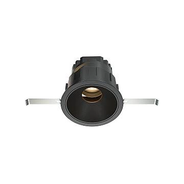 Maytoni Faretto Incasso Wise 1 luce LED integrato nero alluminio Maytoni Faretto Incasso Wise 1 luce LED integrato nero alluminio