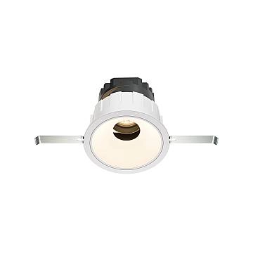 Maytoni lampada da incasso Wise 1 luce LED integrato bianco alluminio Maytoni lampada da incasso Wise 1 luce LED integrato bianco alluminio