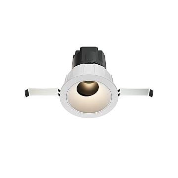 Maytoni Lampada da incasso Wise 1 luce LED integrato bianco alluminio Maytoni Lampada da incasso Wise 1 luce LED integrato bianco alluminio