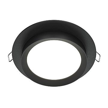 Maytoni Lampada da incasso Hoop 1 luce GX53 nero metallo