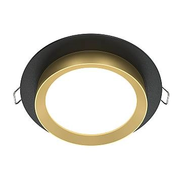 Maytoni Lampada da Incasso Hoop 1 luce GX53 nero metallo alluminio