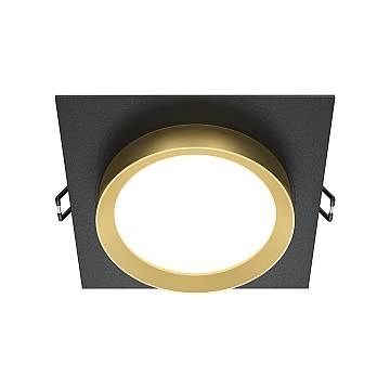 Maytoni Lampada da incasso Hoop 1 luce GX53 nero alluminio