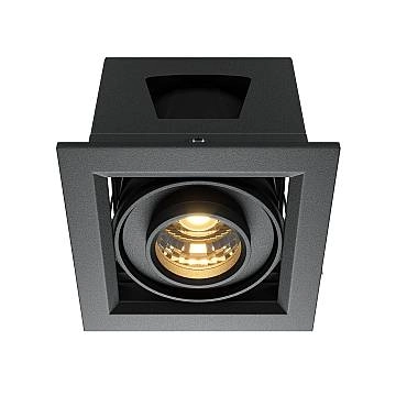 Maytoni Faretto moderno Metal Modern 1 luce LED integrato nero alluminio