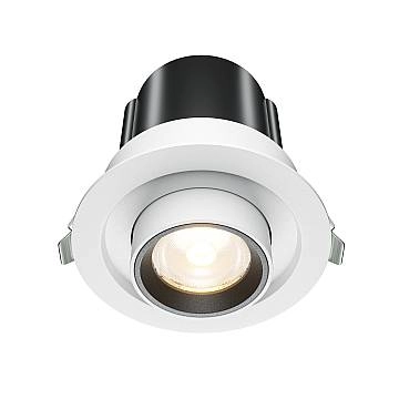 Maytoni Lampada da Incasso Hidden 1 luce LED integrato bianco alluminio Maytoni Lampada da Incasso Hidden 1 luce LED integrato bianco alluminio