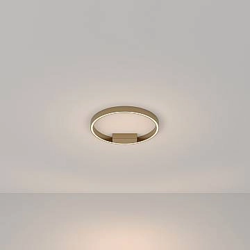 Lampadario A Sospensione Moderno Rim Alluminio Ottone 1 Luce Led 25W