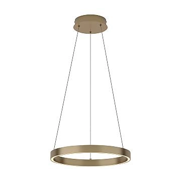 Lampadario A Sospensione Moderno Rim Alluminio Ottone Luce Led 25W