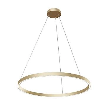 Lampadario A Sospensione Moderno Rim Alluminio Ottone 1 Led 51W