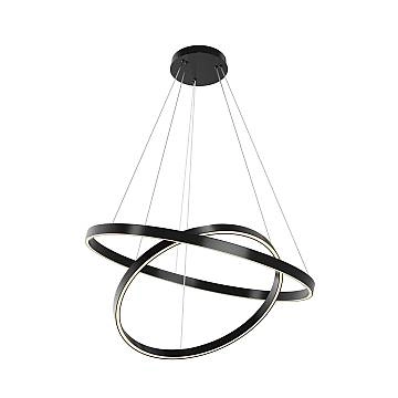 Maytoni Sospensione Moderna Rim 1 luce LED integrato nero metallo