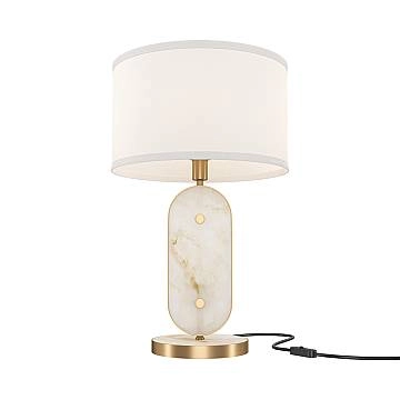Maytoni Lampada da tavolo moderna Marmo 1 luce E14 oro alabastro