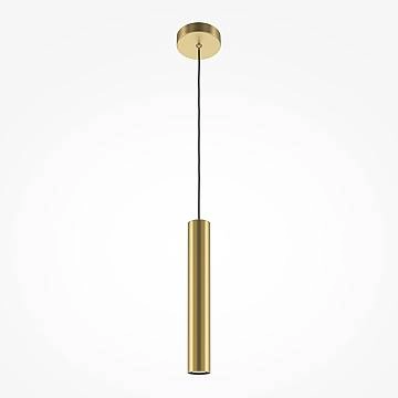 Lampada A Sospensione Moderno Pro Focus 1 Luce Gu10 6W Alluminio Oro Ip20