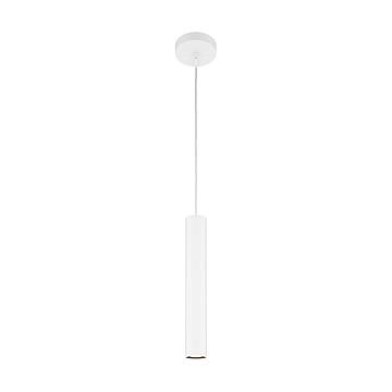 Lampada A Sospensione Moderno Pro Focus 1 Luce Gu10 6W Alluminio Bianco Ip20