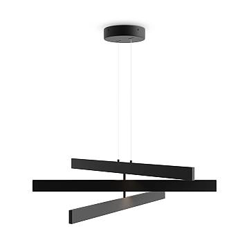 Maytoni Lampadario moderno Origami 1 luce LED integrato nero alluminio