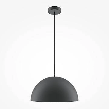 Lampada A Sospensione Moderno Basic Colors 1 Luce E27 40W Metallo Nero Ip20