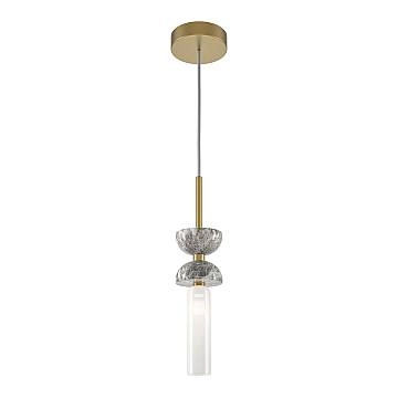 Maytoni Sospensione moderna Kyoto 1 luce G9 oro metallo vetro
