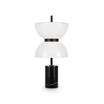 Maytoni Lampada da tavolo moderna Kyoto 1 luce LED integrato nero metallo vetro