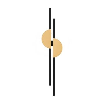 Applique Da Parete Moderna Skyline Led 23W Alluminio Nero Ip20