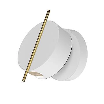 Applique Moderna Nuance Alluminio Bianco Led Integrato 3W Ip20