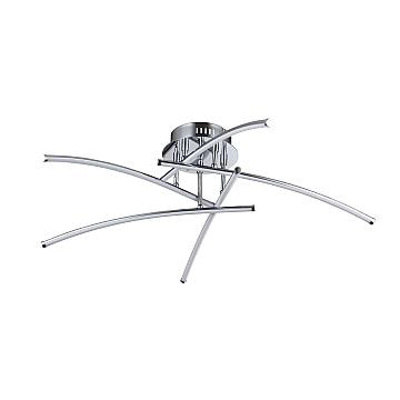 Plafoniera Moderna Pluto Led Integrato 20,1W Metallo Argento Ip20 Plafoniera Moderna Pluto Led Integrato 20,1W Metallo Argento Ip20