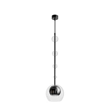Lampada A Sospensione Moderno Ros 1 Luce Gu10 28W Metallo Nero Ip20