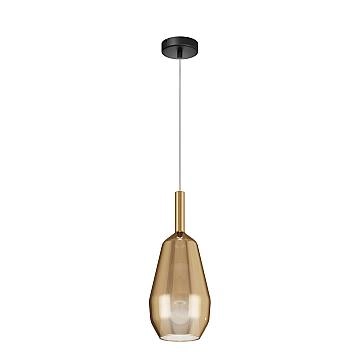Lampada A Sospensione Moderno Duality Luce E27 60W Metallo Nero Ip20