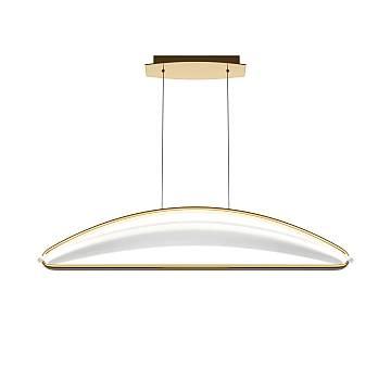 Lampadario A Sospensione Moderno Breeze Led Integrato 34W Alluminio Ottone Ip20