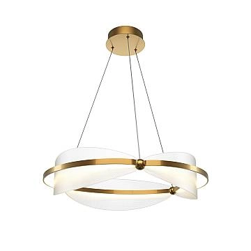 Lampadario A Sospensione Moderno Breeze Led Integrato 45W Alluminio Ottone Ip20