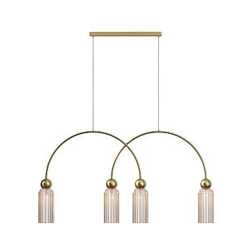 Maytoni Sospensione Contemporanea Antic 1 luce E27 oro metallo vetro cognac Maytoni Sospensione Contemporanea Antic 1 luce E27 oro metallo vetro cognac