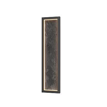 Maytoni Applique contemporanea Origin 1 luce LED integrato nero metallo pietra Maytoni Applique contemporanea Origin 1 luce LED integrato nero metallo pietra