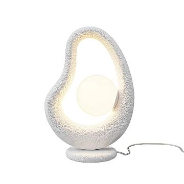 Maytoni Lampada da tavolo contemporanea Opus 1 luce G9 bianco cemento Maytoni Lampada da tavolo contemporanea Opus 1 luce G9 bianco cemento