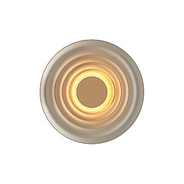 Applique Contemporanea Nami Alluminio Grigio Led 6W 2700K Ip20 D40