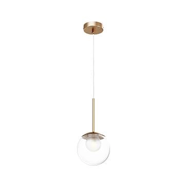 Lampadario A Sospensione Moderno Basic Form Luce G9 20W Metallo Oro Ip20