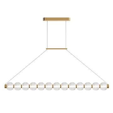 Lampadario Moderno Amulet Metallo Oro Led Integrato 22W Ip20