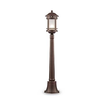 Lampada Da Terra Vintage Da Esterno Alluminio Marrone 1 Luce E27 60W Ip44