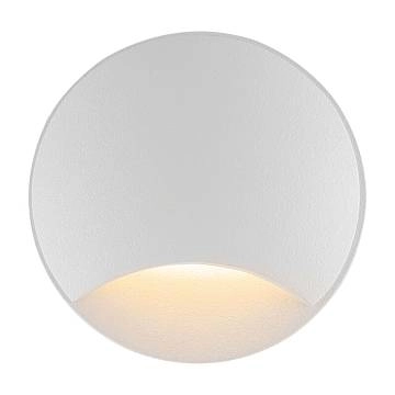 Segnapasso Da Esterno Moderno Biscotti Led Integrato 3W Alluminio Bianco Ip65