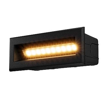 Segnapasso Da Esterno Moderno Bosca Led Integrato 5W Metallo Nero Ip65