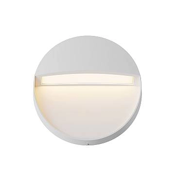 Segnapasso Da Esterno Moderna Mane Led Integrato 3W Alluminio Bianco Ip54
