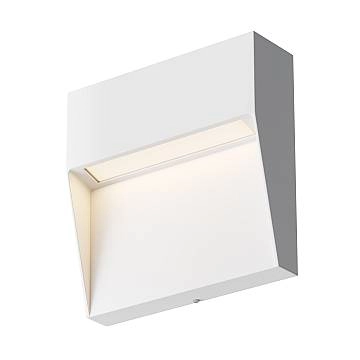 Segnapasso Da Esterno Moderno Mane Led Integrato 3W Alluminio Bianco Ip54