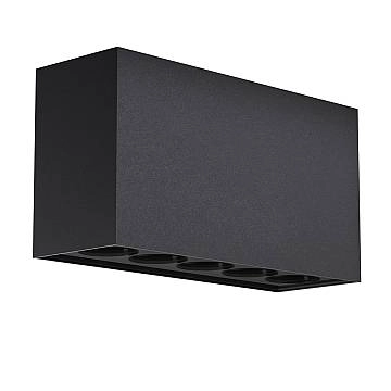 Plafoniera Da Esterno Moderna Ares Led Integrato 10W Vetro Grigio Ip54