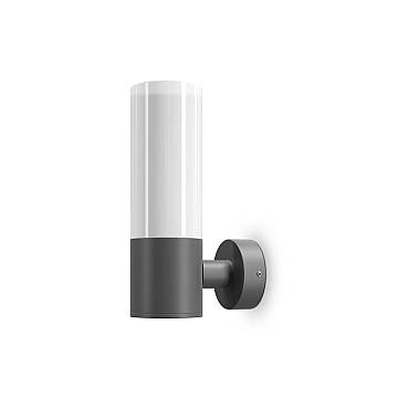 Lampada Da Parete Moderna Da Esterno Metallo Grigio 1 Luce E27 60W Ip54 Lampada Da Parete Moderna Da Esterno Metallo Grigio 1 Luce E27 60W Ip54