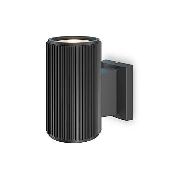 Lampada Da Parete Moderna Da Esterno Metallo Nero Luce1E27 60W Ip54