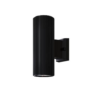 Lampada Da Parete Moderna Da Esterno Metallo Nero Luce2E27 60W Ip54
