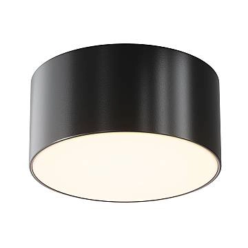 Maytoni Plafoniera Moderna Zon IP 1 luce LED integrato IP65 nero alluminio diffusore plastica