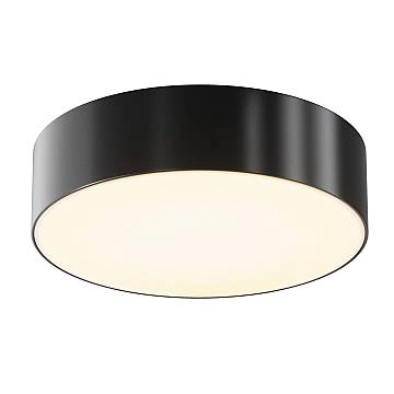 Maytoni Lampada a soffitto moderna Zon IP 1 luce LED integrato IP65 nero alluminio diffusore plastica