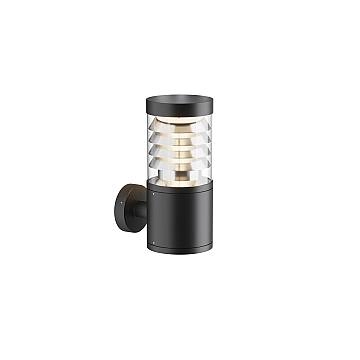 Maytoni Applique moderna Spir 1 luce LED integrato IP54 grafite alluminio diffusore argento