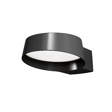 Maytoni Applique moderna Share 1 luce LED integrato IP54 grigio alluminio