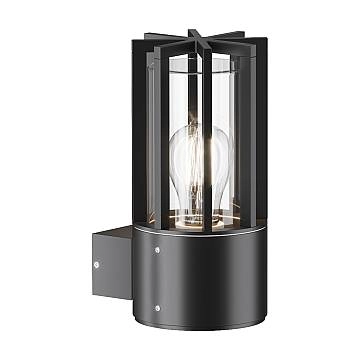 Maytoni Applique moderna Barrel 1 luce E27 IP54 grafite alluminio vetro