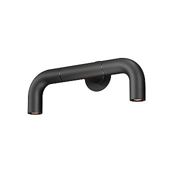 Maytoni Applique design Sleek 2 luci LED integrato IP65 grafite metallo